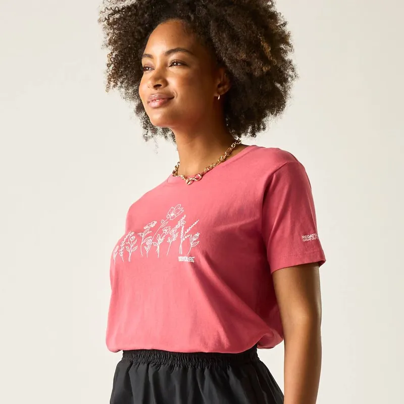 Regatta Women's Filandra T-Shirt, Dark Pink