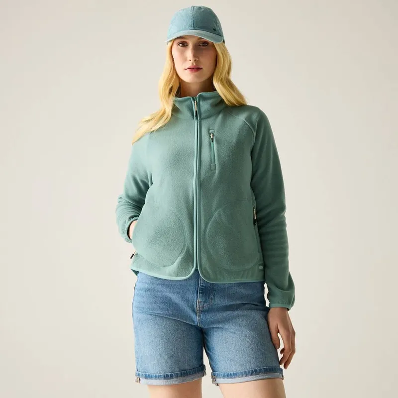 Women's zipped fleece Regatta Frankie Vert 46