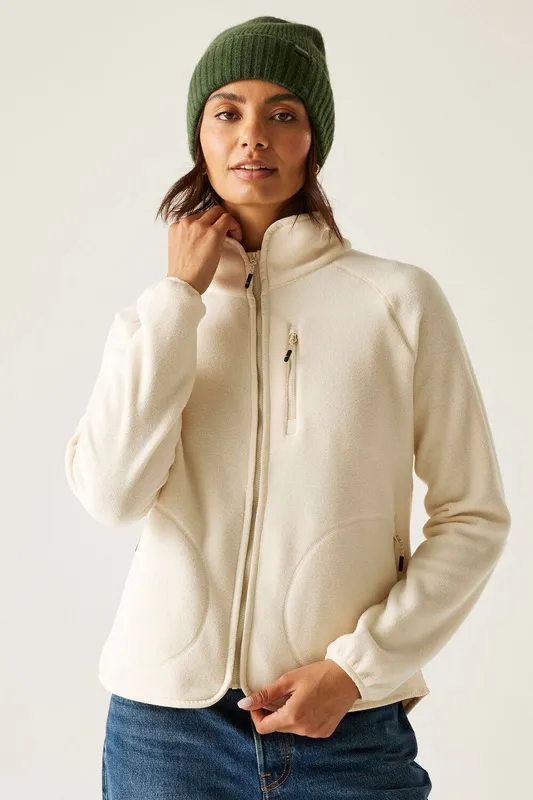 Women's zipped fleece Regatta Frankie Blanc 46