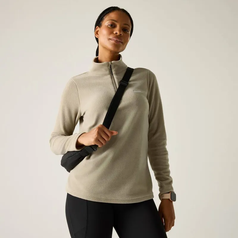 Regatta Women's Sweethart Lightweight Half Zip Fleece in Beige Size: 24 Beige 24