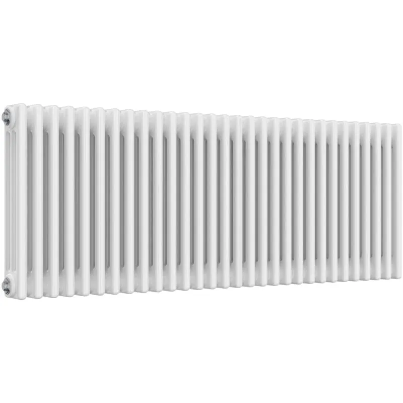 Reina - Colona 3 Column Horizontal Radiator 500mm h x 1370mm w - White