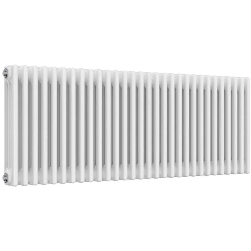 Reina - Colona 3 Column Horizontal Radiator 600mm h x 1370mm w - White