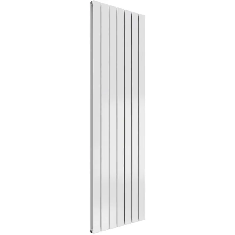 Reina - Flat Double Designer Vertical Radiator 1600mm h x 514mm w - White