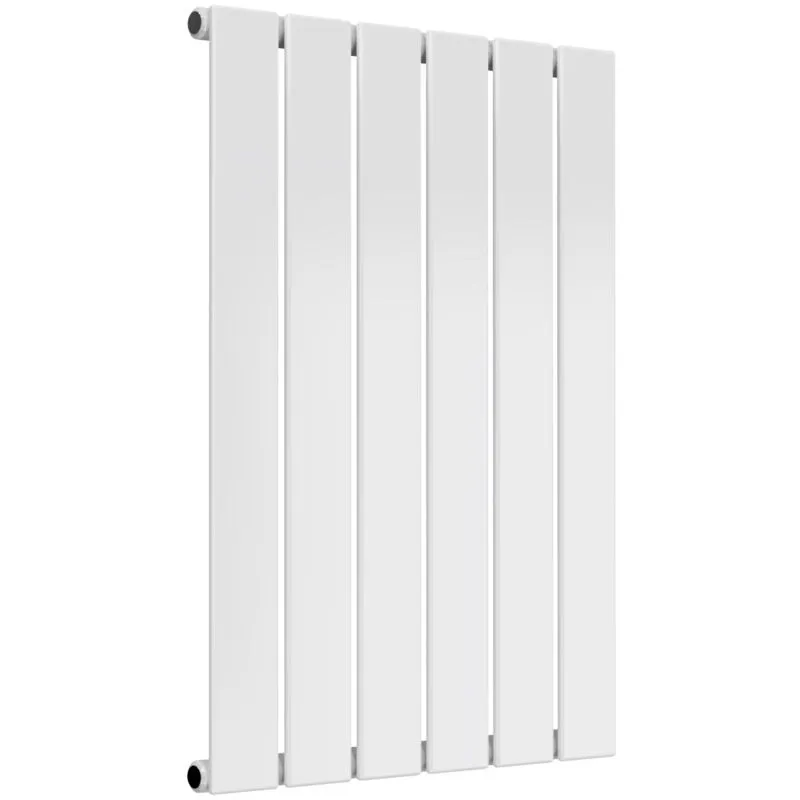 Reina - Flat Single Designer Horizontal Radiator 600mm h x 440mm w White