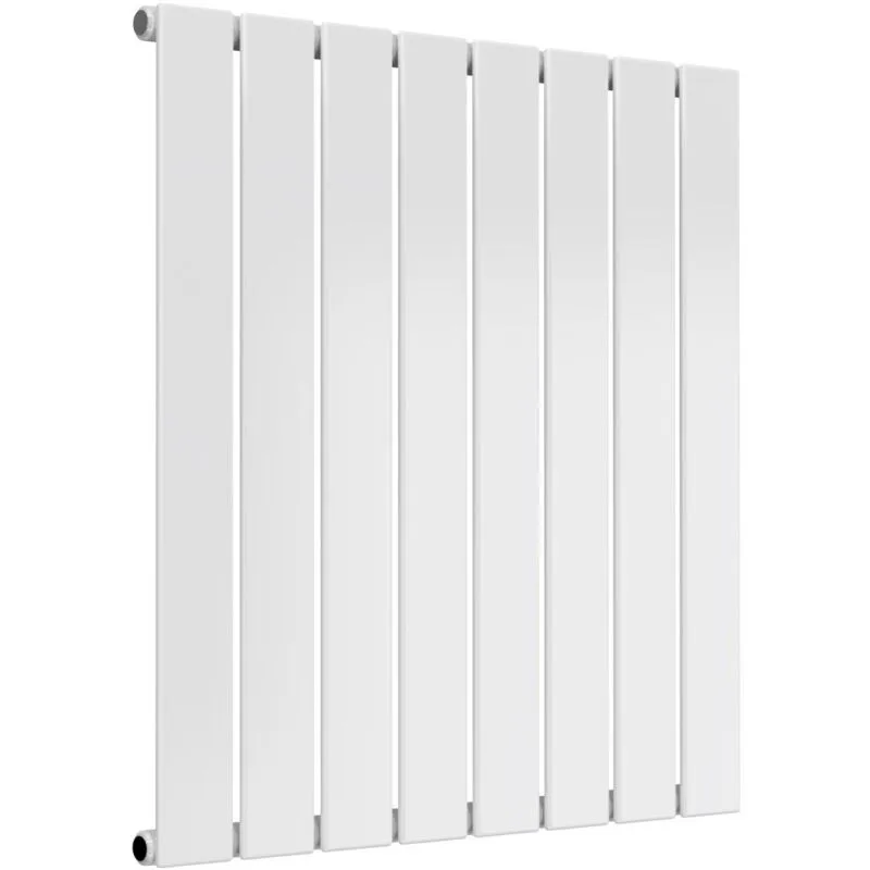 Reina Flat Single Designer Horizontal Radiator 600mm H x 588mm W White