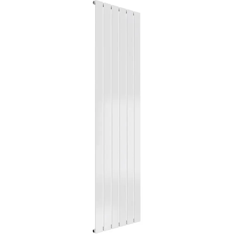 Reina - Flat Single Designer Vertical Radiator 1600mm h x 440mm w - White
