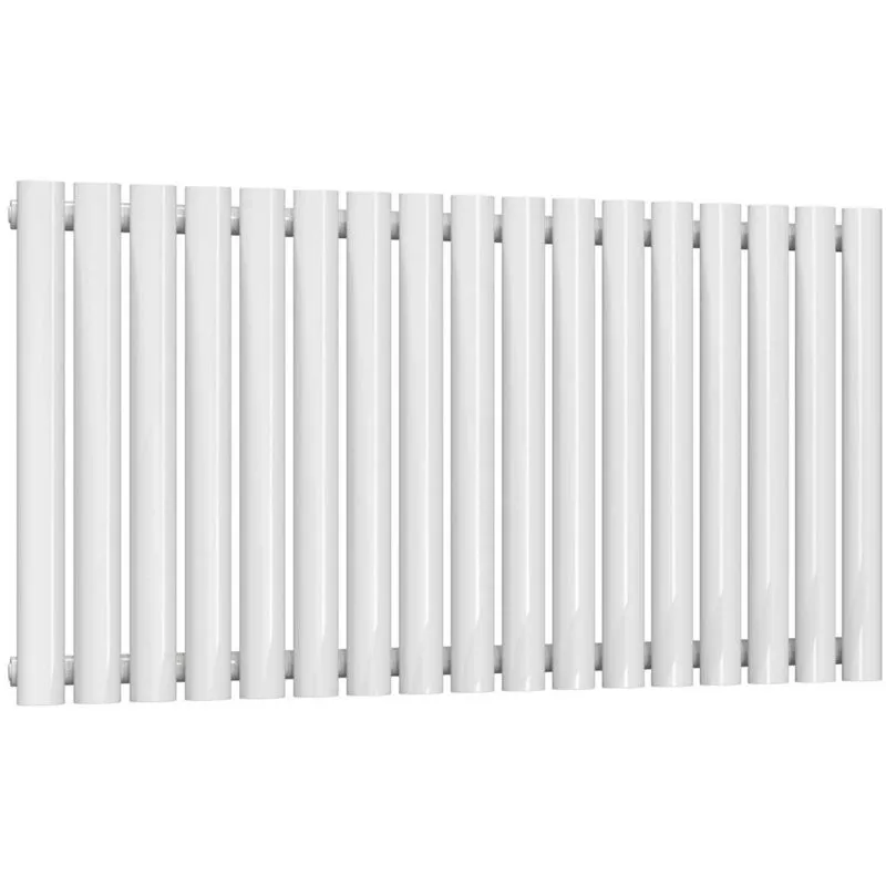 Reina - Neva Single Designer Horizontal Radiator 550mm h x 1003mm w White