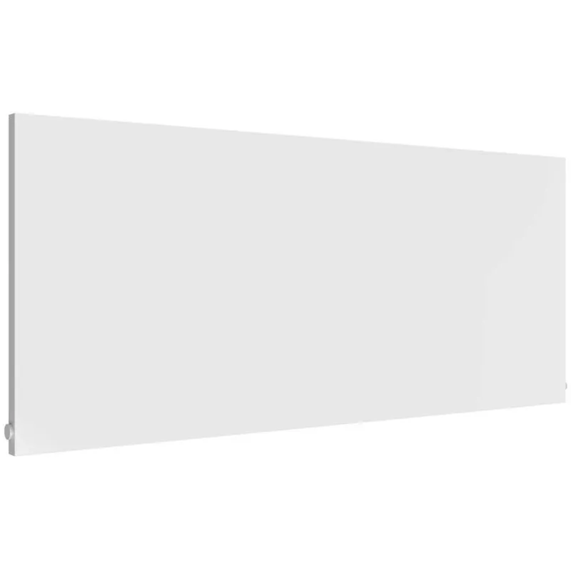 Reina Slimline Horizontal Designer Radiator 600mm H x 1400mm W Textured Matt White