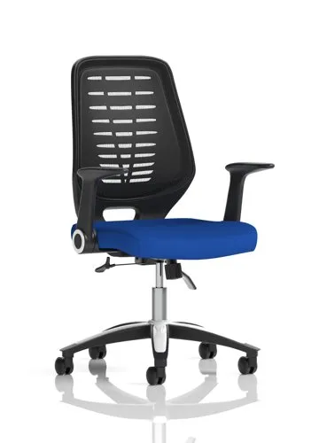 Relay Task Operator Chair Serene Colour Black Back With Arm