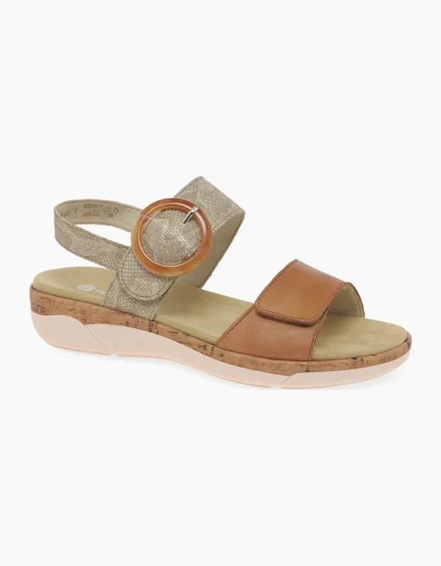 Remonte Women's Rock Womens Sandals - Brown - Size: 4