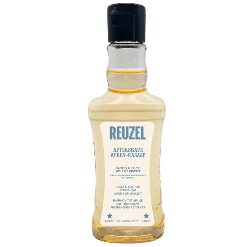 Reuzel Men's Wood & Spice Aftershave, Refreshing Post-Shave Splash w/ - 200ml in Amber Amber One Size female