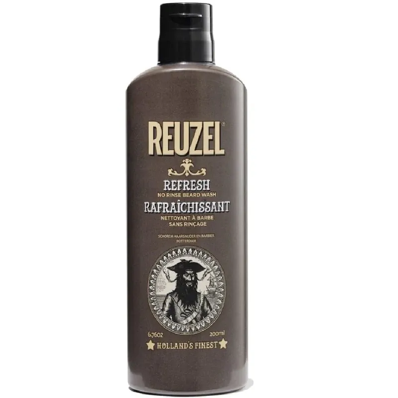 Reuzel Men's Refresh No Rinse Beard Wash instantly Freshens Beard - 200 ml in Clear Size: 200ml Clear female