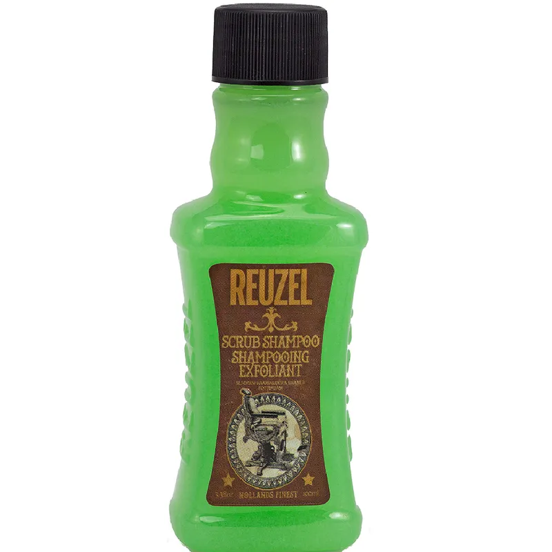 Reuzel Men's Scrub Shampoo - Deeply Cleanses - Perfect for Maintaining a - 100 ml in Green Green female