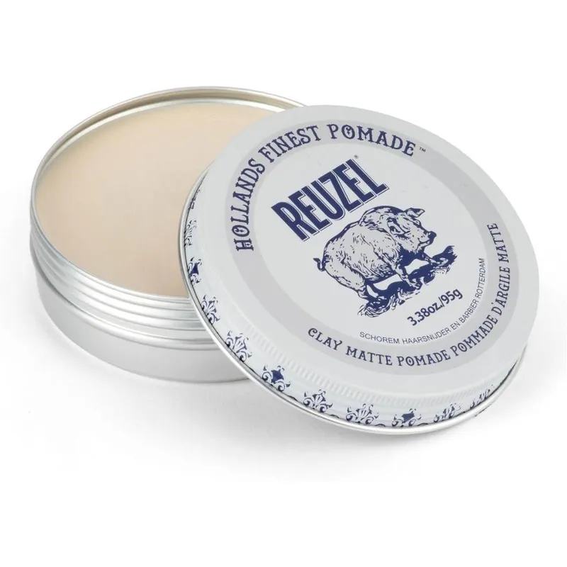 Reuzel Matte Clay Pomade, No Shine Pomade With A Medium Hold For A - 95g in White - White - Size: One Size