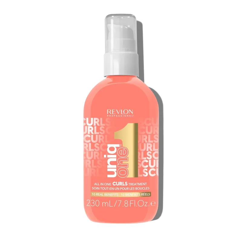 Revlon Unisex Uniqone Curls - Hair Treatment 230ml in White Size: 240ml White female