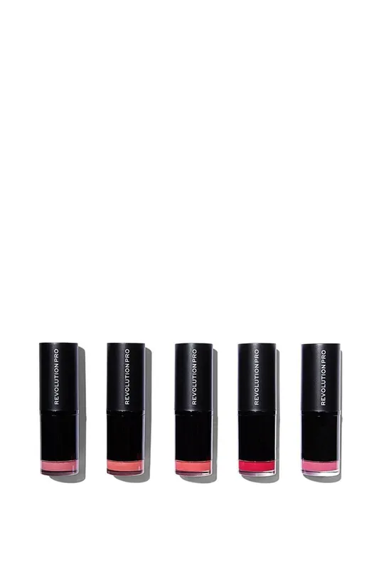 Revolution Women's Lipstick Collection Pinks Multicolor