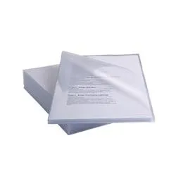 Rexel Anti Slip Cut Flush Folders A4 Clear (25 Pack)