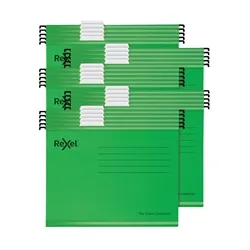 Rexel Classic Suspension Files A4 Green (25 Pack)