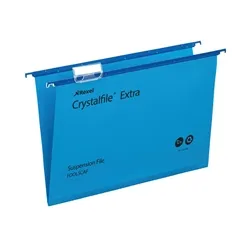 Rexel Crystalfile Extra Foolscap Suspension Files - Pack of 25