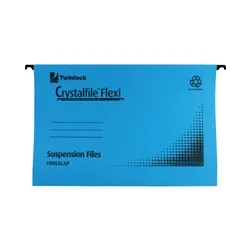 Rexel Crystalfile Flexifile Suspension File Blue [Pack 50] - 3000041