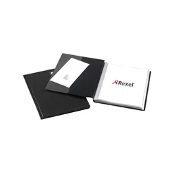 Rexel Nyrex Slimview Display Book 50 Pocket A4 Black