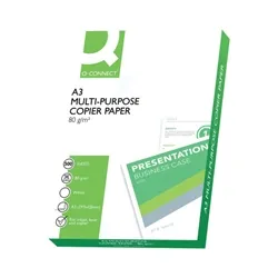 Rey Q-Connect Copier Paper A3 80gsm White (Pack of 2500) KF01089B