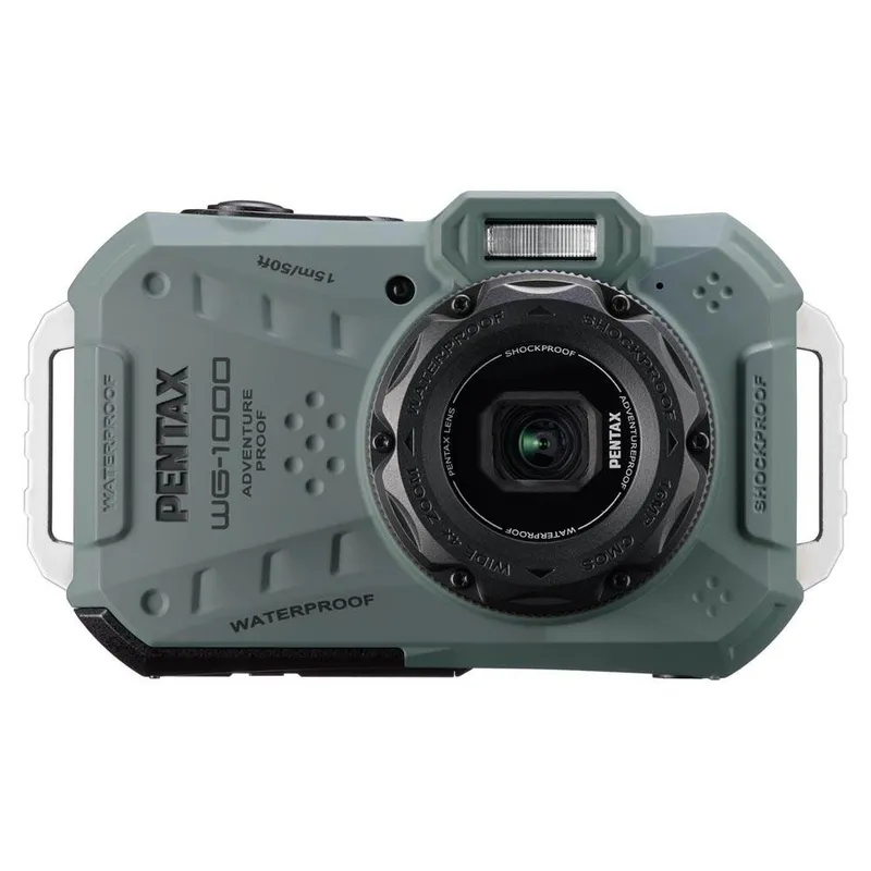 Ricoh Pentax WG-1000 Waterproof Digital Compact Camera Olive