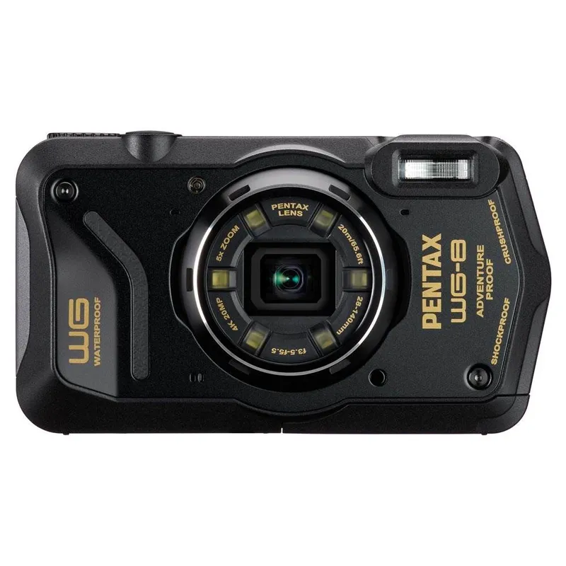 Ricoh Pentax WG-8 Waterproof Digital Compact Camera Black