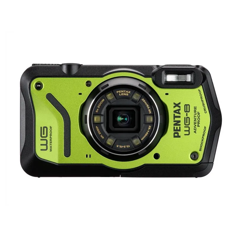 Ricoh Pentax WG-8 Waterproof Digital Compact Camera Green