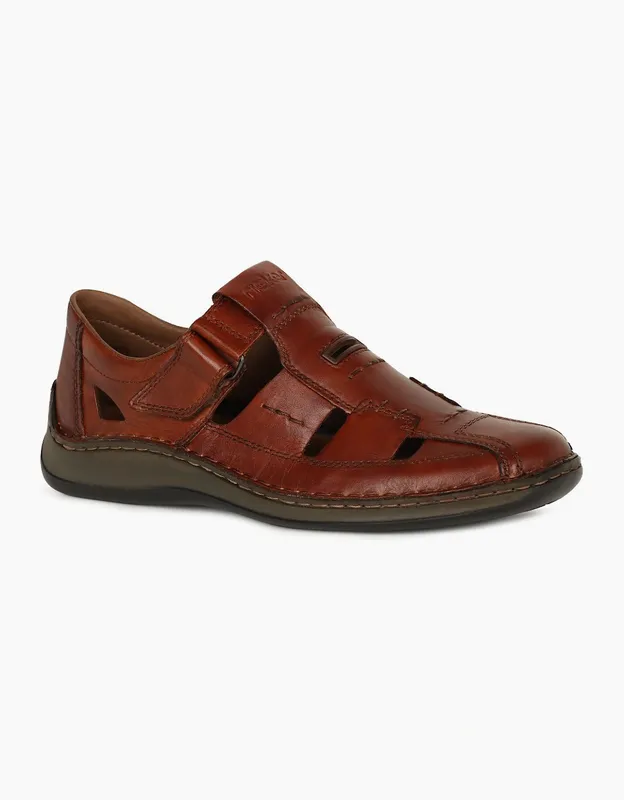 Rieker Men's Founder Mens Fisherman Sandals - Brown - Size: 9