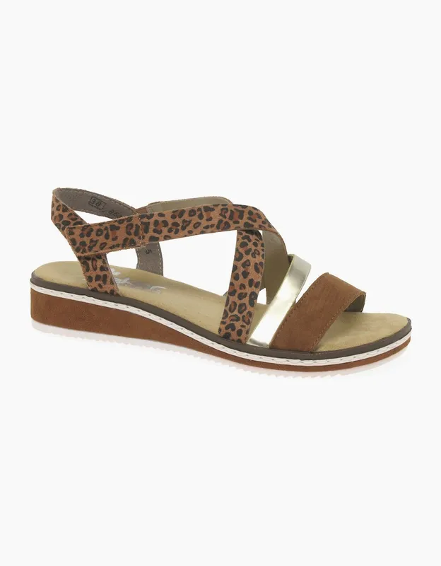 Rieker Women's Kaz Womens Sandals - Brown - Size: 5
