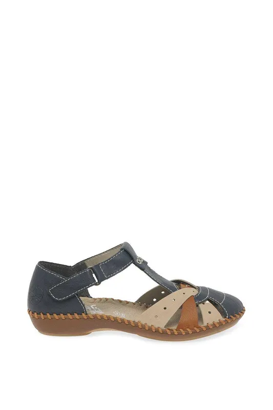 Rieker Women's Maria Womens Sandals - Black - Size: 5