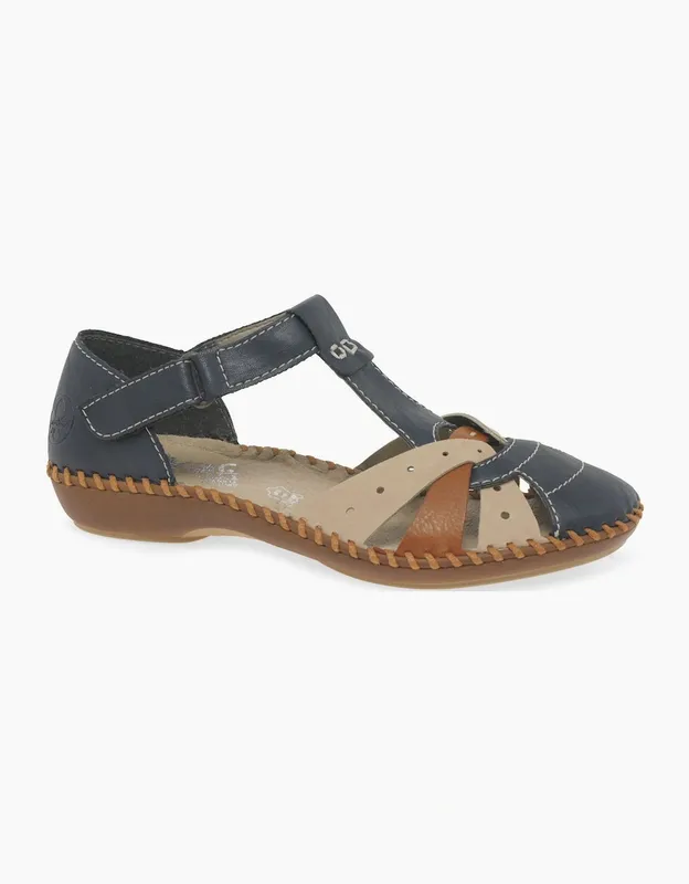 Rieker Women's Maria Womens Sandals - Black - Size: 6