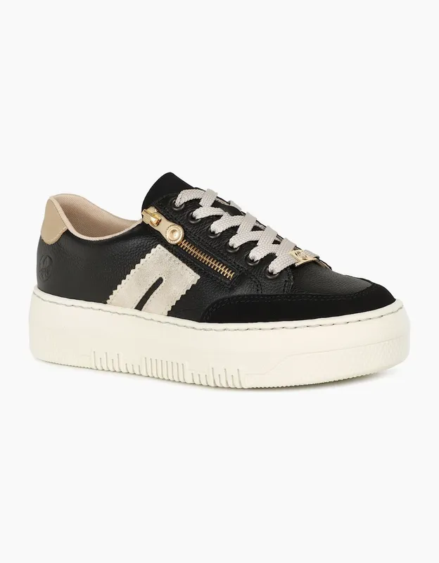 Women's Rieker M1912 Womens Casual Shoes Black - Size: 3.5