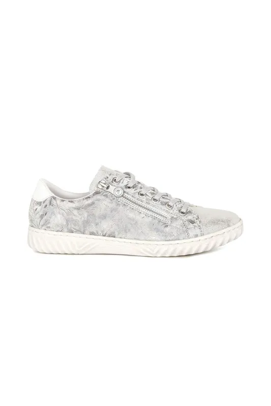 Rieker Women's Norma Womens Trainers - Silver - Size: 3.5