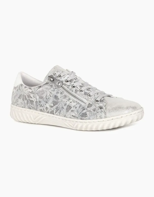Rieker Women's Norma Womens Trainers - Silver - Size: 5