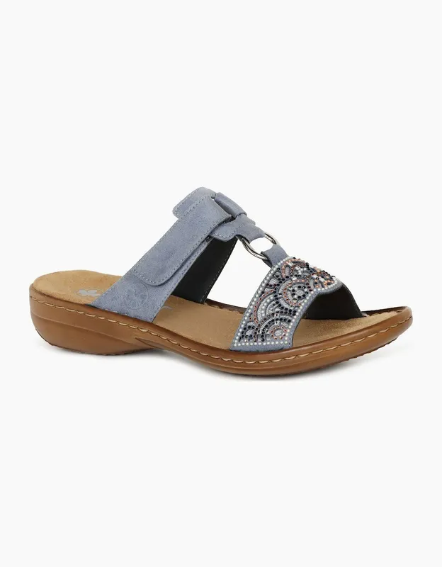 Rieker Women's Radiance Womens Sandals - Grey - Size: 6.5