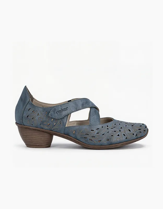 Women's Rieker 43773 Womens Mary Jane Blue - Size: 8