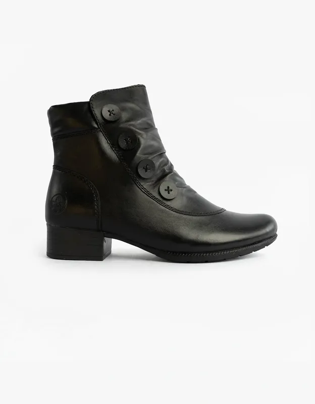 Women's Rieker 78659-00 Womens Boots Black - Size: 5