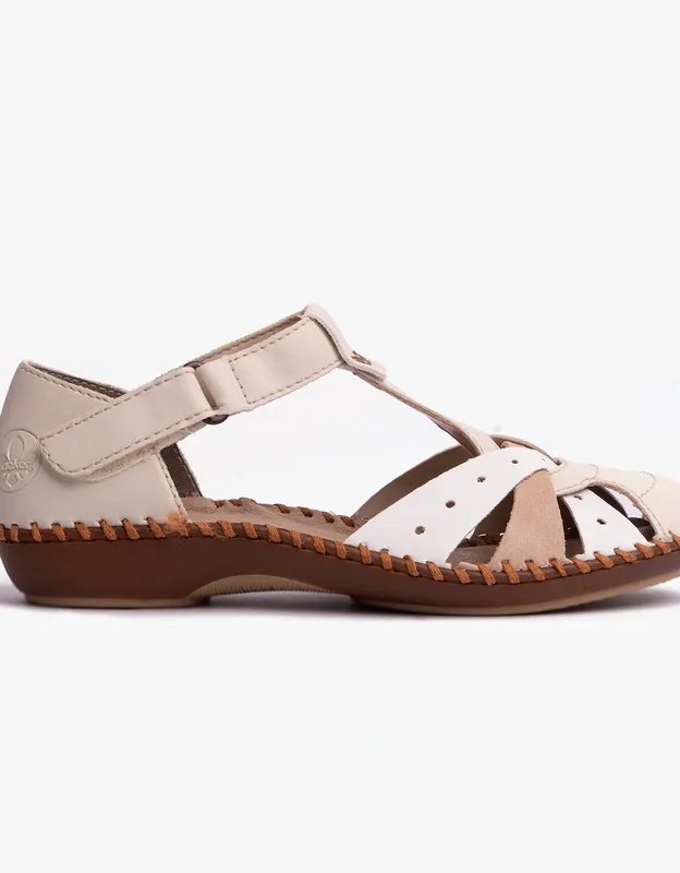 Rieker Women's Maria Womens Sandals - White - Size: 6