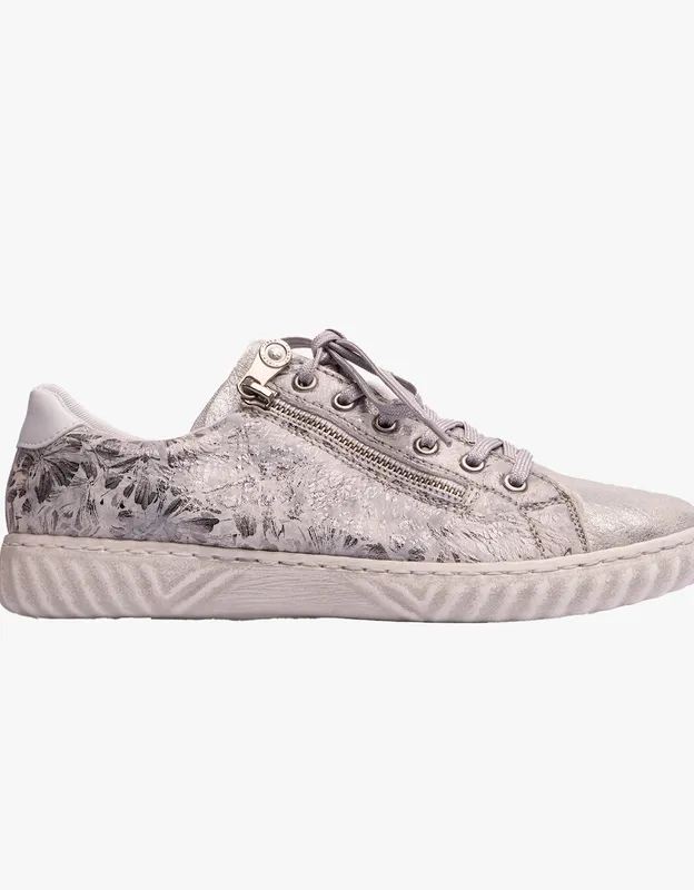 Rieker Women's Norma Womens Trainers - Silver - Size: 4