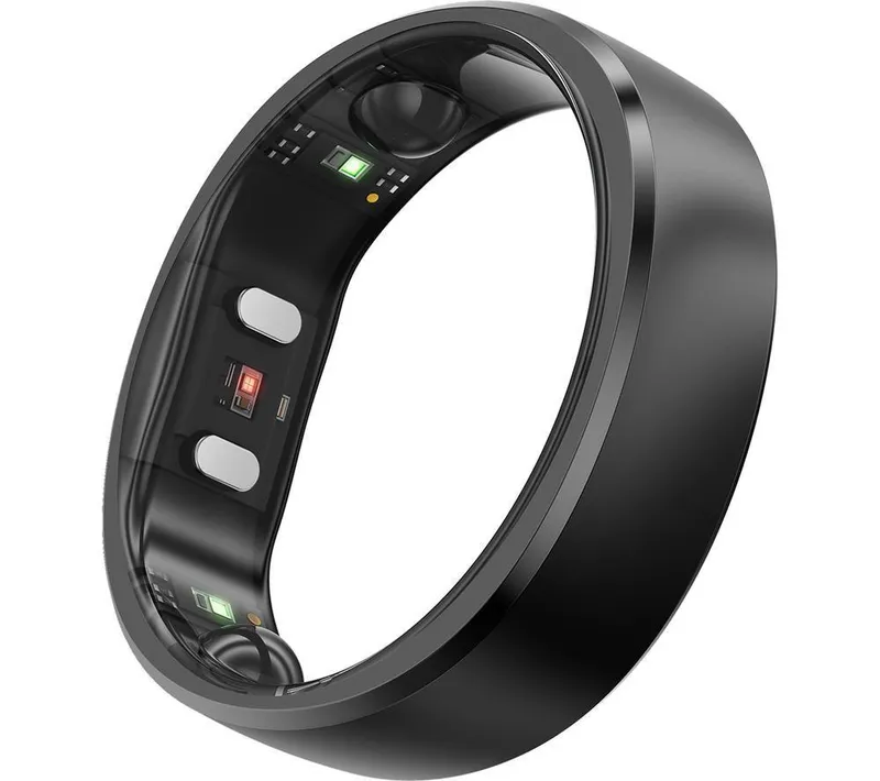 RingConn Gen 2 Smart Ring - Black - Size 7, Black