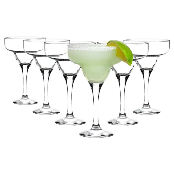 Rink Drink Margarita Glasses - 300ml - Clear - Pack of 6 Clear