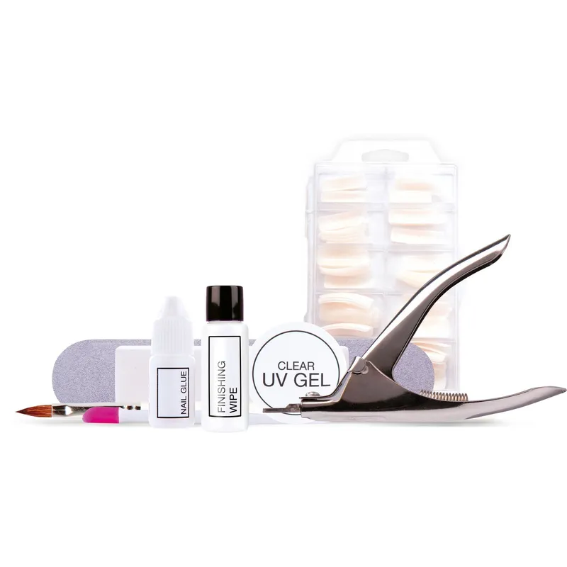Rio UV Gel Nail Extension Kit in White - White