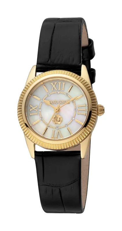 Roberto Cavalli Women's Swiss Quartz Watch in White White One Size