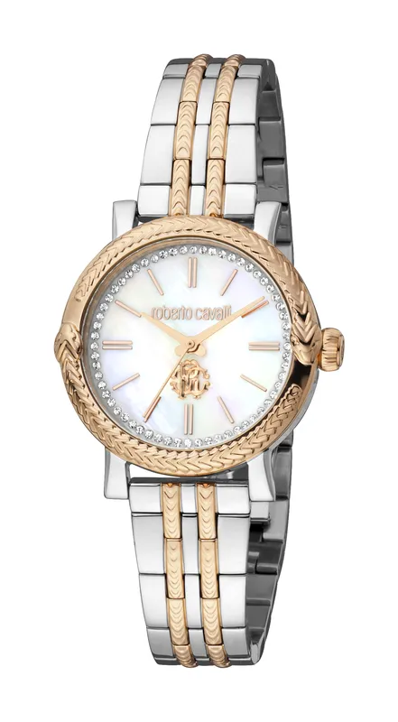 Roberto Cavalli Womens Watch - Silver & Gold - One Size