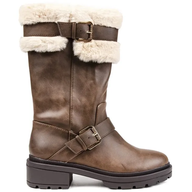 Rocket Dog Womens Igloo Boots - Brown - Size Uk 7