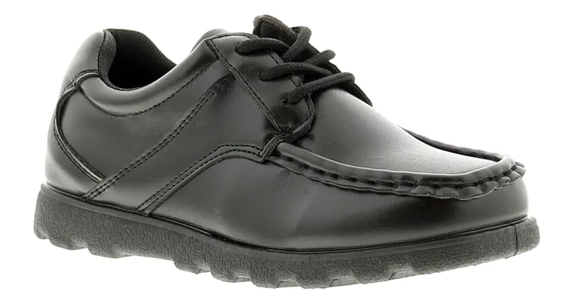 Rockstorm Woolley Boys Kids School Shoes Black - Size Uk 4 Infant