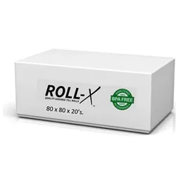 Roll-X Thermal Till Rolls Bpa Free (80mm x 80mm) 20's