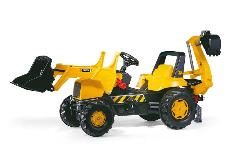 Rolly Toys rollyJunior Jcb Loader & Excavator Kids' Ride-On Toy - Black & Yellow, Yellow,Black
